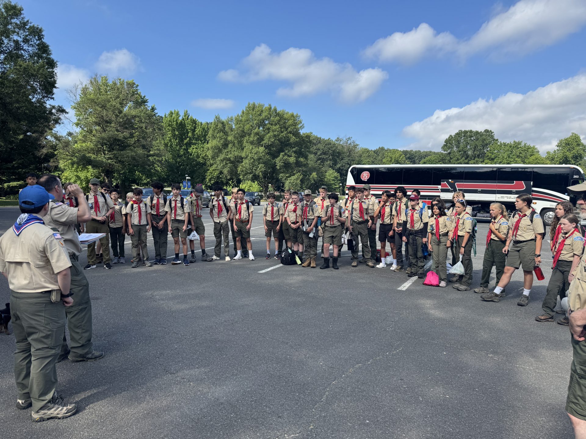 Scouts at summer camp